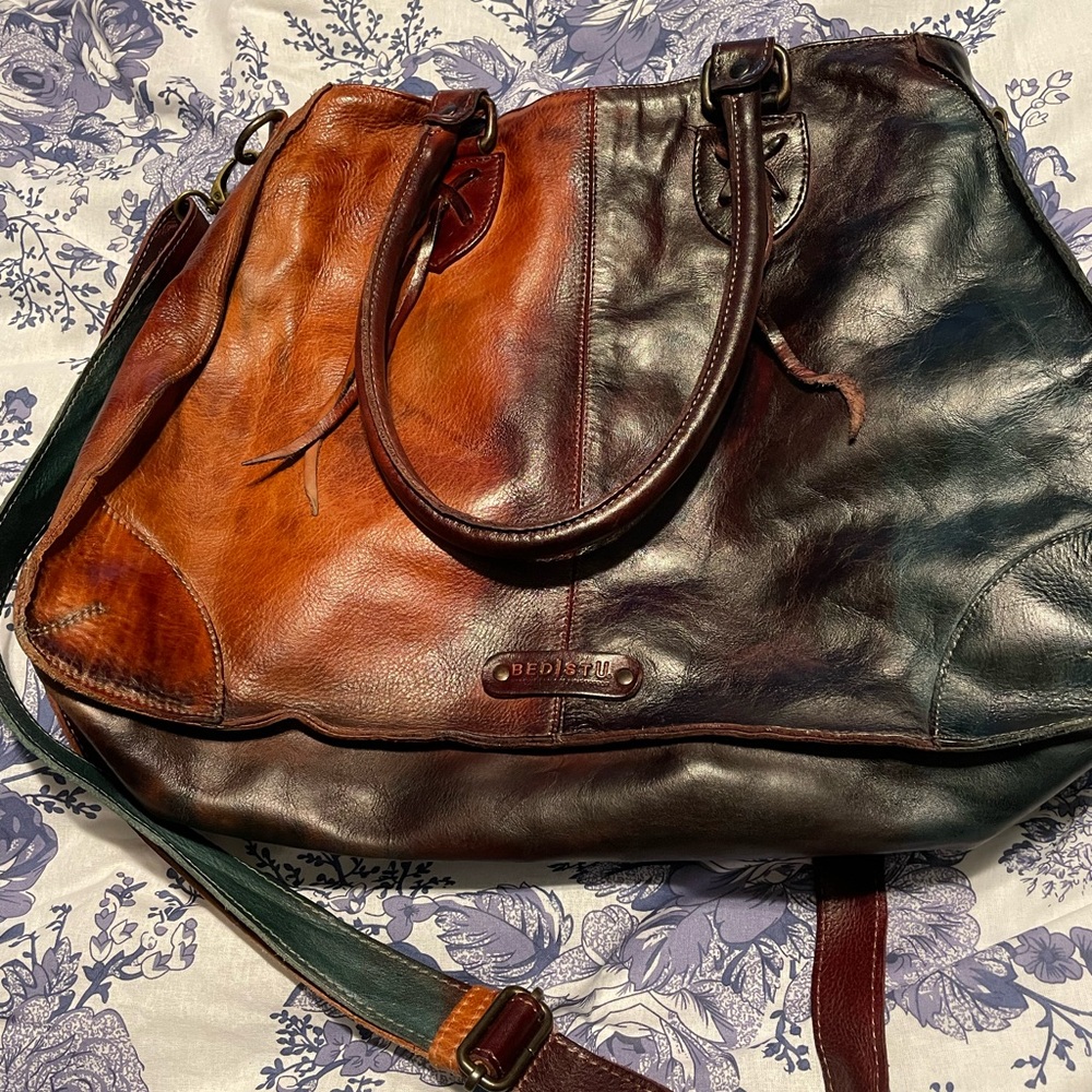 Bed Stu Multicolor Leather Satchel
